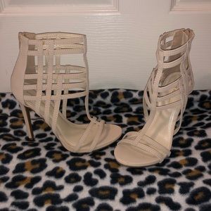 Nude stiletto heels